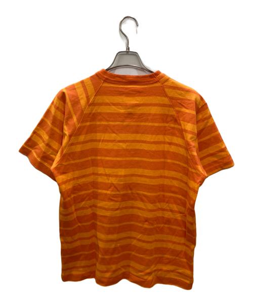 sacai（サカイ）sacai (サカイ) ラグランボーダーＴシャツ オレンジ サイズ:Mの古着・服飾アイテム