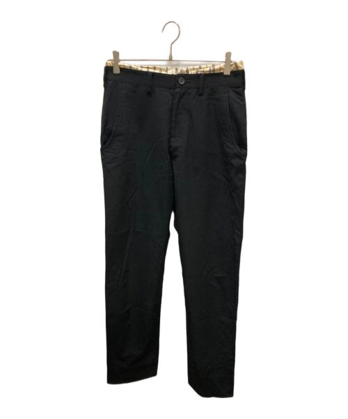 Yohji Yamamoto pour homme（ヨウジヤマモト プールオム）Yohji Yamamoto pour homme (ヨウジヤマモト プールオム) 古着ウールギャバスラックス ブラック サイズ:2の古着・服飾アイテム