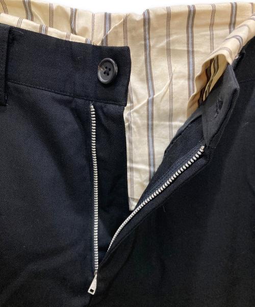 Yohji Yamamoto pour homme（ヨウジヤマモト プールオム）Yohji Yamamoto pour homme (ヨウジヤマモト プールオム) 古着ウールギャバスラックス ブラック サイズ:2の古着・服飾アイテム