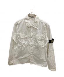 STONE ISLAND（ストーンアイランド）の古着「コットンナイロンオーバーシャツジャケット」｜ホワイト