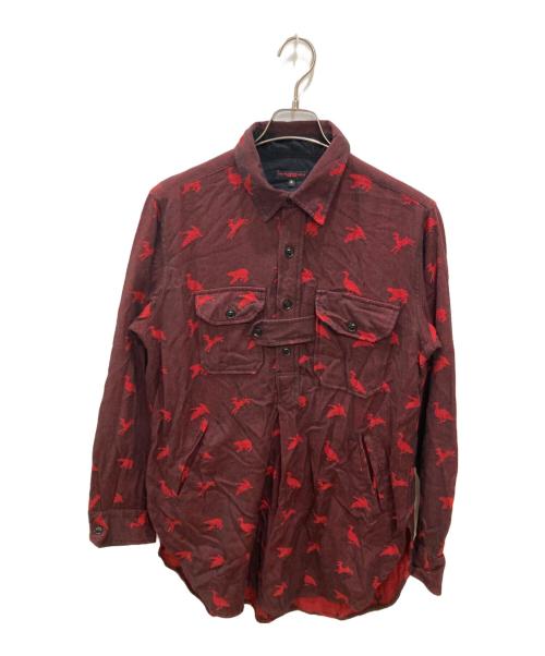 Engineered Garments（エンジニアド ガーメンツ）Engineered Garments (エンジニアド ガーメンツ) アニマル柄 バードシューターシャツ レッド サイズ:ｓの古着・服飾アイテム