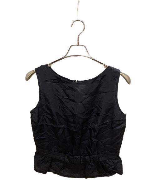 ROBE DE CHAMBRE COMME DES GARCONS（ローブドシャンブル コムデギャルソン）ROBE DE CHAMBRE COMME DES GARCONS (ローブドシャンブル コムデギャルソン) ノースリーブブラウス ネイビー サイズ:FREEの古着・服飾アイテム