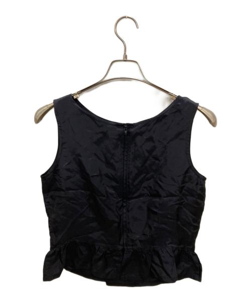 ROBE DE CHAMBRE COMME DES GARCONS（ローブドシャンブル コムデギャルソン）ROBE DE CHAMBRE COMME DES GARCONS (ローブドシャンブル コムデギャルソン) ノースリーブブラウス ネイビー サイズ:FREEの古着・服飾アイテム