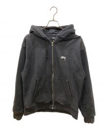stussy（ステューシー）の古着「ジップパーカー」｜ブラック