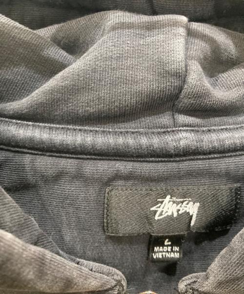stussy（ステューシー）stussy (ステューシー) ジップパーカー ブラック サイズ:Lの古着・服飾アイテム