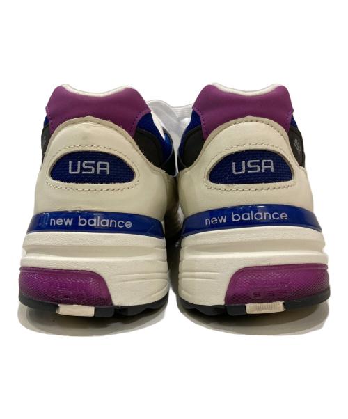 NEW BALANCE（ニューバランス）NEW BALANCE (ニューバランス) 992ローカットスニーカー ホワイト×ブルー サイズ:29cmの古着・服飾アイテム