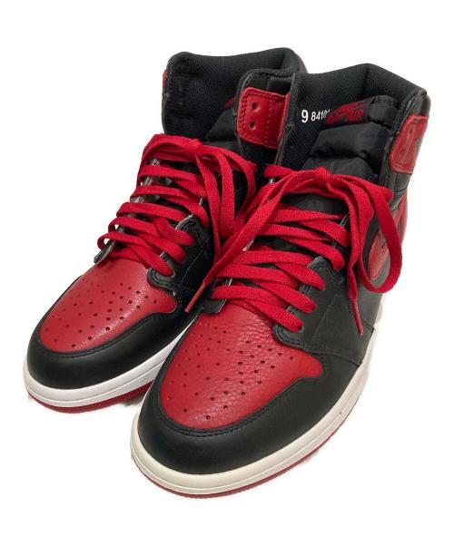 NIKE（ナイキ）NIKE (ナイキ) Air Jordan 1 Retro High OG  Bred 2016 レッド×ブラック サイズ:27cmの古着・服飾アイテム