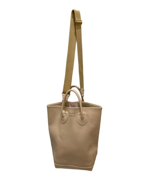 YOUNG & OLSEN The DRYGOODS STORE（ヤングアンドオルセン ザ ドライグッズストア）YOUNG & OLSEN The DRYGOODS STORE (ヤングアンドオルセン ザ ドライグッズストア) 2WAYレザートートバッグ ベージュの古着・服飾アイテム