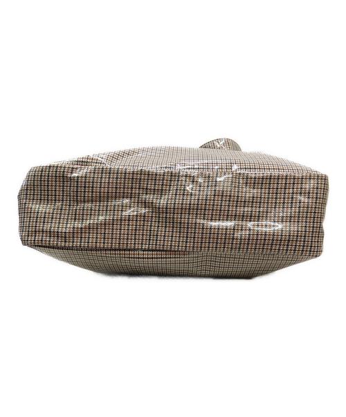 A.P.C.（アーペーセー）A.P.C. (アーペーセー) PVCガンクラブチェックトートバッグ ブラウンの古着・服飾アイテム