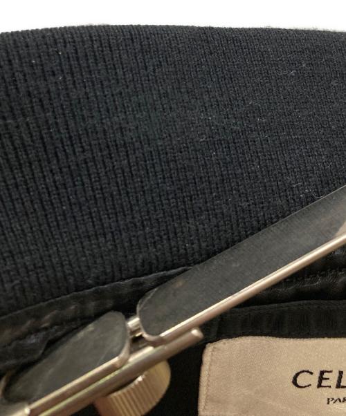 CELINE（セリーヌ）CELINE (セリーヌ) ナイロンツイルボンバーブルゾン ブラック サイズ:XSの古着・服飾アイテム