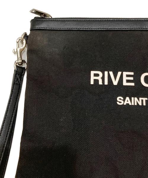 Saint Laurent Paris（サンローランパリ）Saint Laurent Paris (サンローランパリ) リヴゴーシュクラッチバッグ ブラックの古着・服飾アイテム
