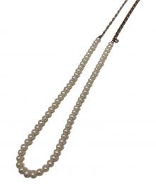 HERGO（ハーゴ）の古着「DROOP CHAIN PEARL NECKLACE」
