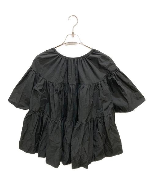 YORI（ヨリ）YORI (ヨリ) ボリュームギャザーサマーブラウス ブラック サイズ:Freeの古着・服飾アイテム