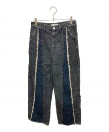 jieda（ジエダ）の古着「SWITCHING OVER DENIM PANTS」｜ブラック