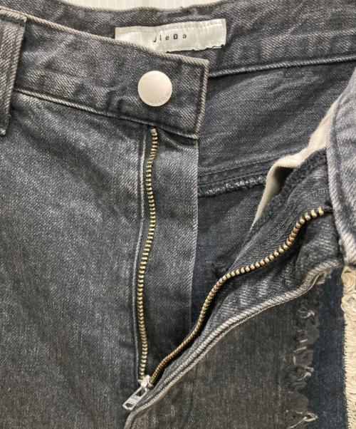jieda（ジエダ）jieda (ジエダ) SWITCHING OVER DENIM PANTS ブラック サイズ:1の古着・服飾アイテム