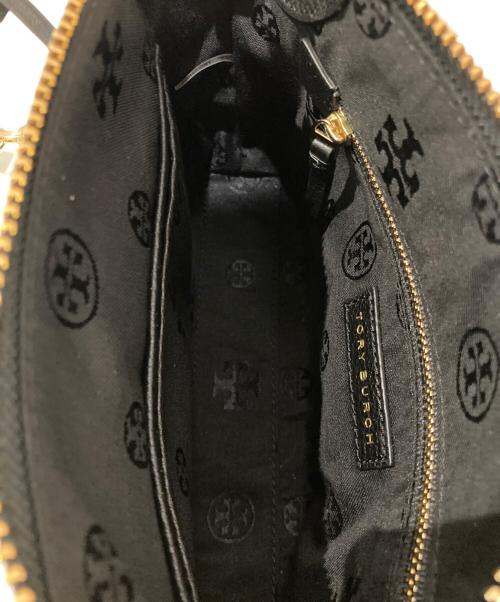 TORY BURCH（トリーバーチ）TORY BURCH (トリーバーチ) レザーショルダーポーチ ブラックの古着・服飾アイテム