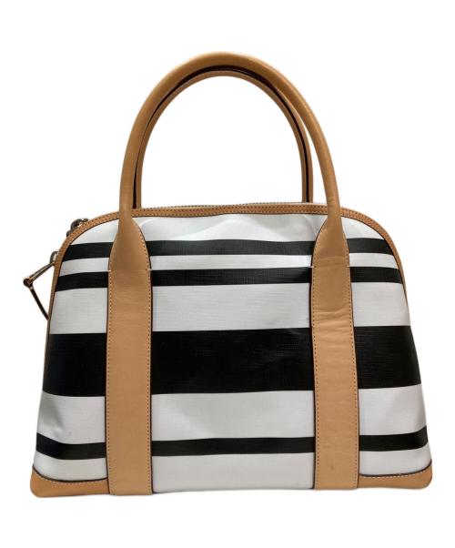 COACH（コーチ）COACH (コーチ) 2WAYバッグ ホワイト×ブラウンの古着・服飾アイテム