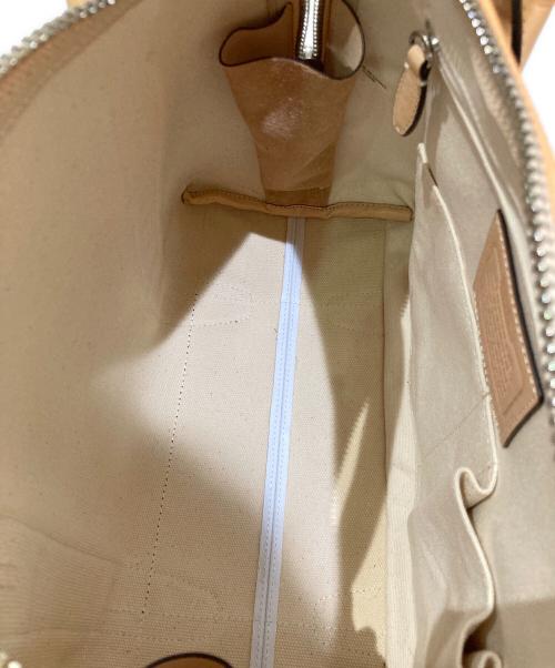 COACH（コーチ）COACH (コーチ) 2WAYバッグ ホワイト×ブラウンの古着・服飾アイテム