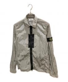 STONE ISLAND（ストーンアイランド）の古着「nylon metal overshirt / ナイロンメタルオーバーシャツ」｜グレー