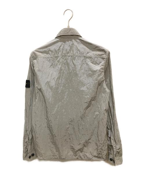 STONE ISLAND（ストーンアイランド）STONE ISLAND (ストーンアイランド) nylon metal overshirt / ナイロンメタルオーバーシャツ グレー サイズ:Mの古着・服飾アイテム