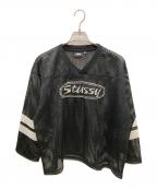 stussyステューシー）の古着「TRUCKER TEAM JERSEY」｜ブラック