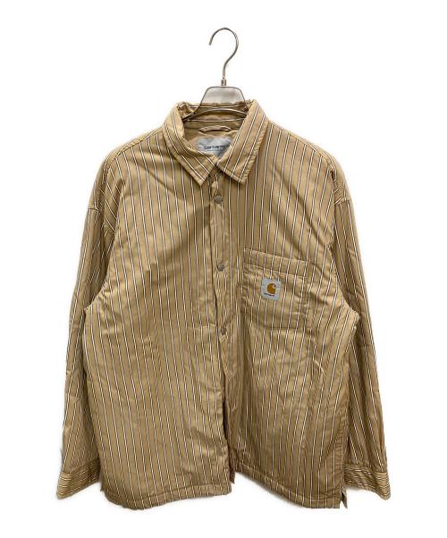 Carhartt WIP（カーハート ワーク イン プログレス）Carhartt WIP (カーハート ワーク イン プログレス) GRIMSBY SHIRT JACKET / コーチジャケット ベージュ サイズ:Lの古着・服飾アイテム