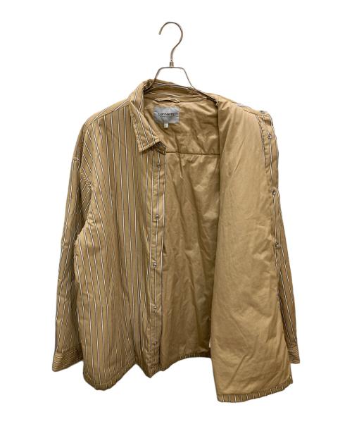 Carhartt WIP（カーハート ワーク イン プログレス）Carhartt WIP (カーハート ワーク イン プログレス) GRIMSBY SHIRT JACKET / コーチジャケット ベージュ サイズ:Lの古着・服飾アイテム
