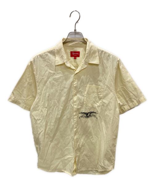 SUPREME（シュプリーム）SUPREME (シュプリーム) ANTIHERO (アンタイヒーロー) イーグルプリント半袖シャツ イエロー サイズ:Mの古着・服飾アイテム