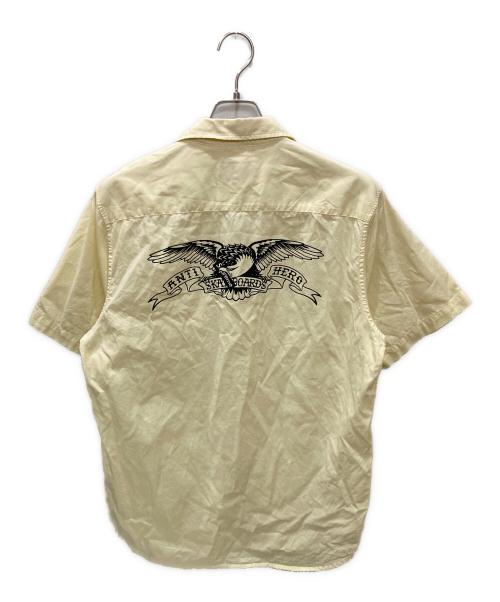 SUPREME（シュプリーム）SUPREME (シュプリーム) ANTIHERO (アンタイヒーロー) イーグルプリント半袖シャツ イエロー サイズ:Mの古着・服飾アイテム