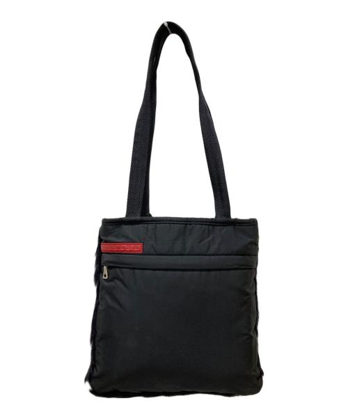 PRADA SPORTS（プラダスポーツ）PRADA SPORTS (プラダスポーツ) ファーコンビナイロンミニバッグ ブラックの古着・服飾アイテム