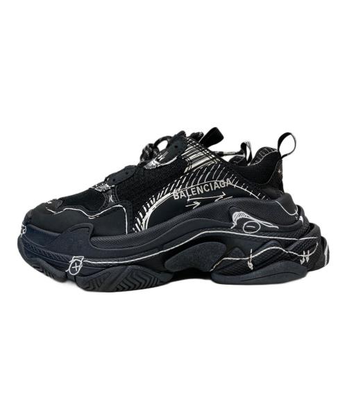 BALENCIAGA（バレンシアガ）BALENCIAGA (バレンシアガ) TRIPLE S/ローカットスニーカー ブラック サイズ:23cmの古着・服飾アイテム