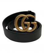 GUCCIグッチ）の古着「ダブルGベルト」｜ブラック