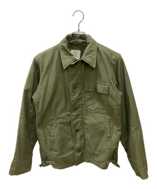 U'S NAVY（ユーエスネイビー）U'S NAVY (ユーエスネイビー) 80SA　A-2 デッキ ジャケット オリーブ サイズ:Sの古着・服飾アイテム