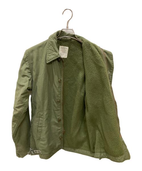 U'S NAVY（ユーエスネイビー）U'S NAVY (ユーエスネイビー) 80SA　A-2 デッキ ジャケット オリーブ サイズ:Sの古着・服飾アイテム