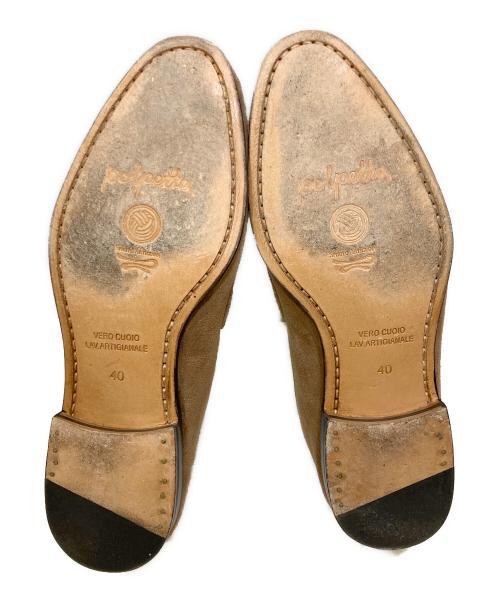POLPETTA（ポルペッタ）POLPETTA (ポルペッタ) スウェードローファー ブラウン サイズ:40の古着・服飾アイテム
