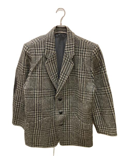 I.S.（アイエス）I.S. (アイエス) エルボーパッチツイードテーラードジャケット グレー サイズ:9の古着・服飾アイテム