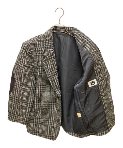 I.S.（アイエス）I.S. (アイエス) エルボーパッチツイードテーラードジャケット グレー サイズ:9の古着・服飾アイテム