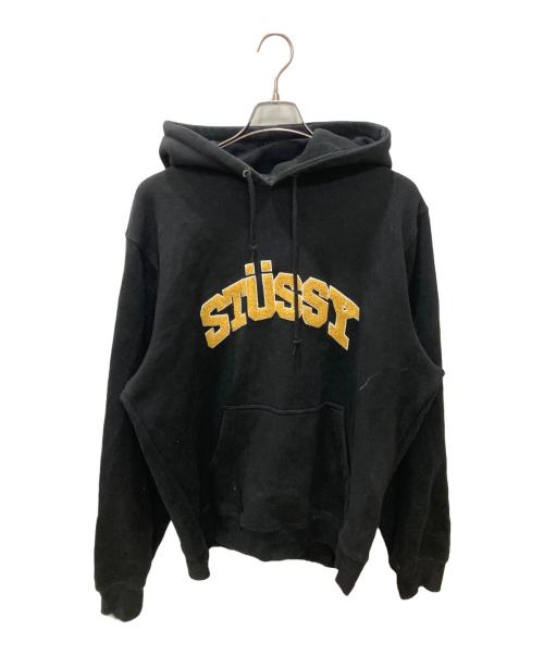 stussy（ステューシー）stussy (ステューシー) プルオーバーパーカー ブラック サイズ:Lの古着・服飾アイテム