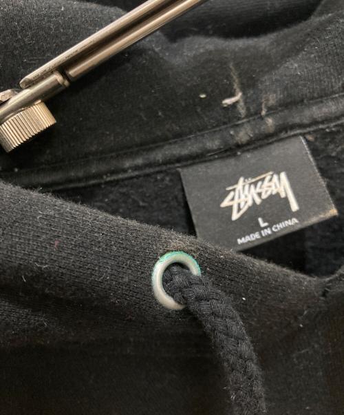 stussy（ステューシー）stussy (ステューシー) プルオーバーパーカー ブラック サイズ:Lの古着・服飾アイテム