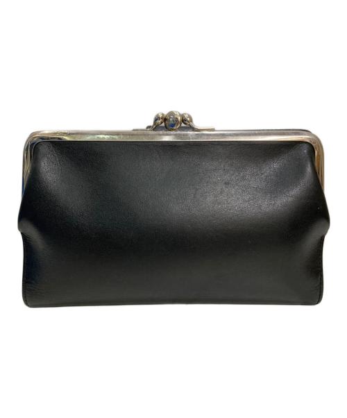 Y's（ワイズ）Y's (ワイズ) SEMI GLOSS LEATHER A CLASP LONG WALLET ブラックの古着・服飾アイテム