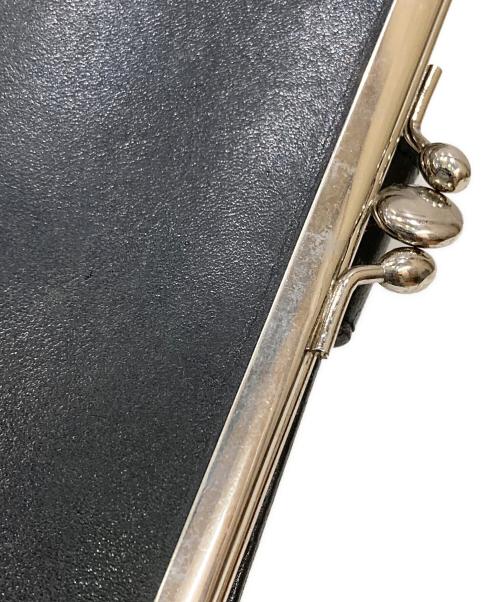 Y's（ワイズ）Y's (ワイズ) SEMI GLOSS LEATHER A CLASP LONG WALLET ブラックの古着・服飾アイテム