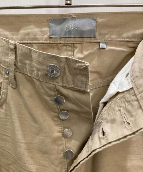 DIOR HOMME（ディオール オム）DIOR HOMME (ディオール オム) 08SS コットンツイルスリムパンツ ベージュ サイズ:28の古着・服飾アイテム
