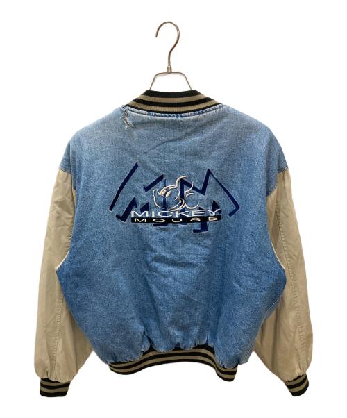 MICKEY（ミッキー）MICKEY (ミッキー) 古着ミッキー刺繍デニムスタジャン インディゴ サイズ:Lの古着・服飾アイテム