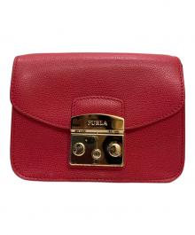 FURLA（フルラ）の古着「メトロポリスショルダーバッグ」｜レッド
