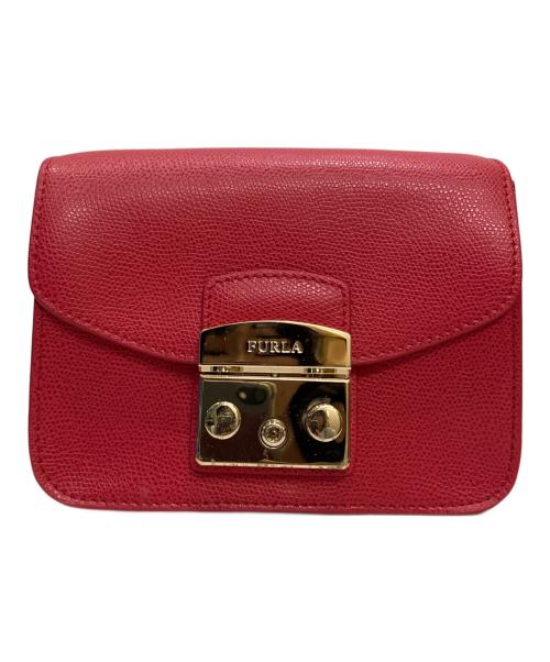 FURLA（フルラ）FURLA (フルラ) メトロポリスショルダーバッグ レッドの古着・服飾アイテム