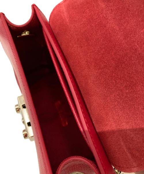 FURLA（フルラ）FURLA (フルラ) メトロポリスショルダーバッグ レッドの古着・服飾アイテム