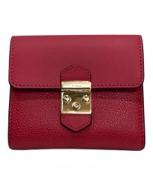 FURLA（フルラ）の古着「3つ折り財布」｜レッド