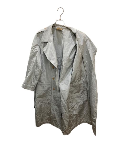 HERMES（エルメス）HERMES (エルメス) シルクトレンチコート グレー サイズ:38の古着・服飾アイテム