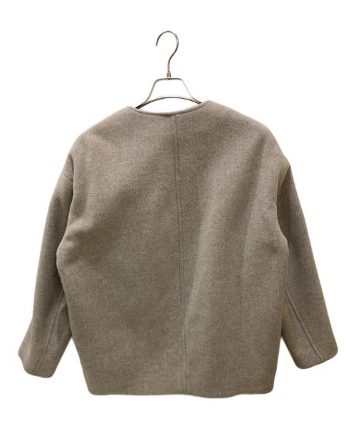 Noble（ノーブル）Noble (ノーブル) MTRカラーレスジップショートコート グレージュ サイズ:38の古着・服飾アイテム