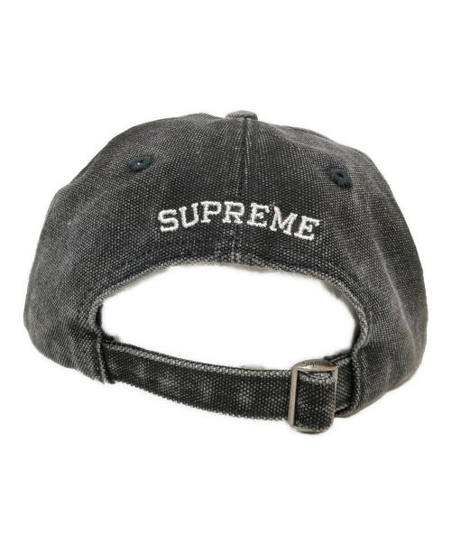 SUPREME（シュプリーム）SUPREME (シュプリーム) Washed Denim S Logo 6-Panel キャップ ブラックの古着・服飾アイテム